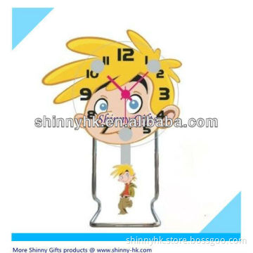 Shinny Boy design kids desk clock